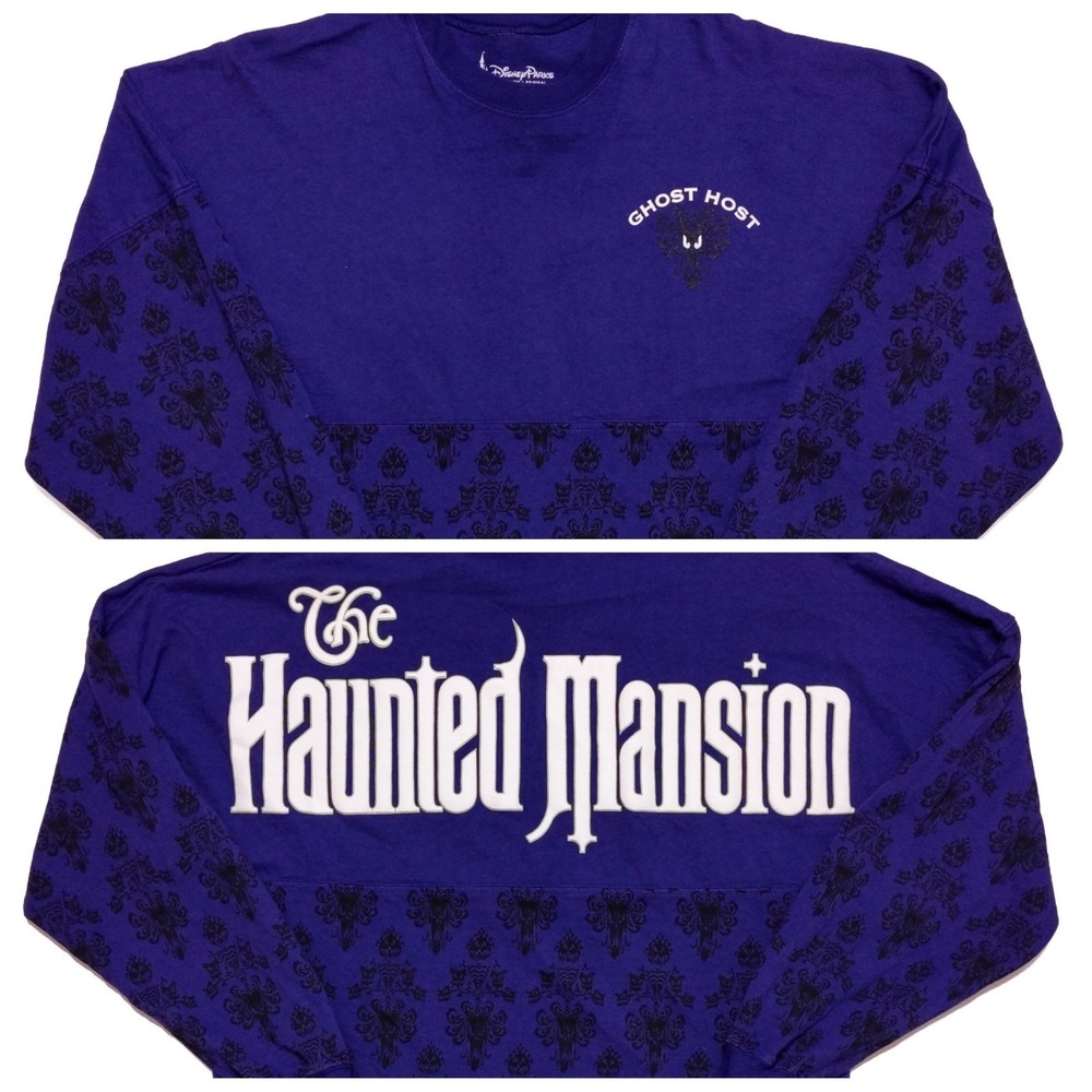 DISNEY Spirit Jersey Haunted Mansion Ghost Host Purple Small S